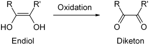 Oxidación del endiol